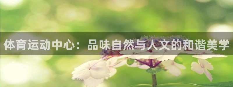看球体育下载：体育运动中心：品味自然与人文的和谐美学